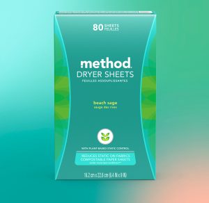 dryer sheets – beach sage. 80 ct