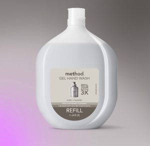 gel hand wash refill – violet + lavender. 34 fl oz