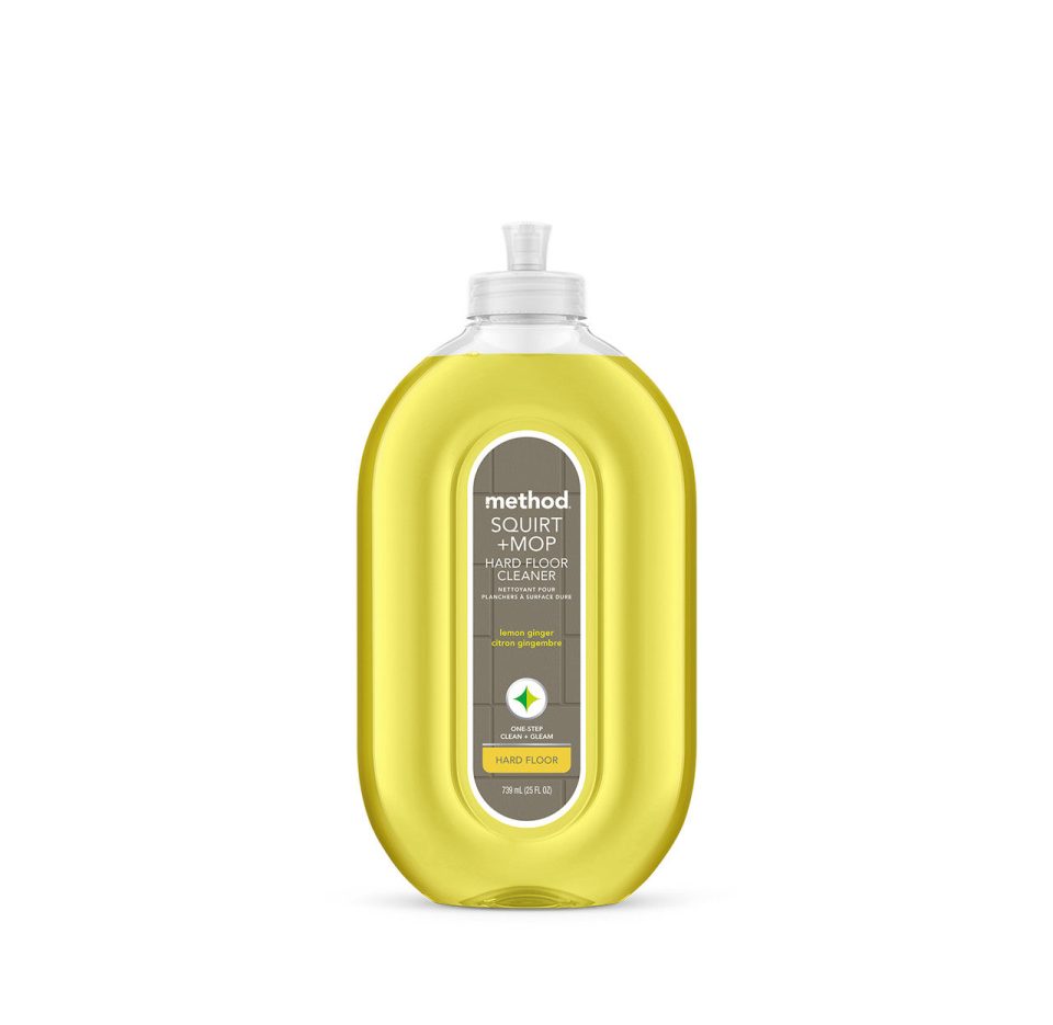 squirt + mop hard floor cleaner - lemon ginger. 25 fl oz