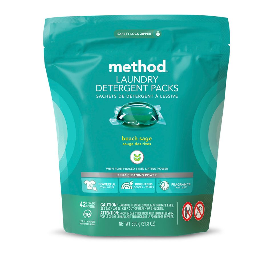 laundry detergent packs - beach sage. 42 ct