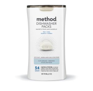 dishwasher packs – free + clear. 54 ct