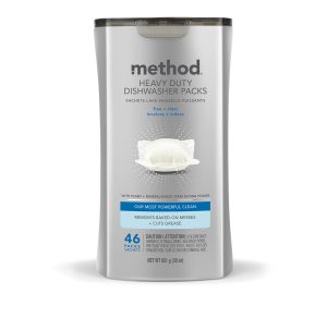 heavy duty dishwasher packs – free + clear. 46 ct