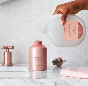 gel hand wash starter set – vanilla + raspberry. 46 fl oz