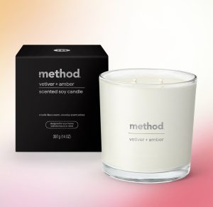 premium soy candle – vetiver + amber. 14 oz