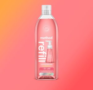 pink grapefruit foaming hand wash starter set. 38 oz