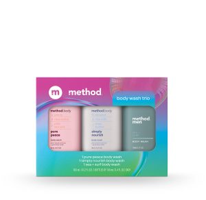 travel-sized body wash trio. 10.2 oz