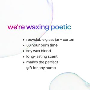 premium soy candle – violet + lavender. 14 oz